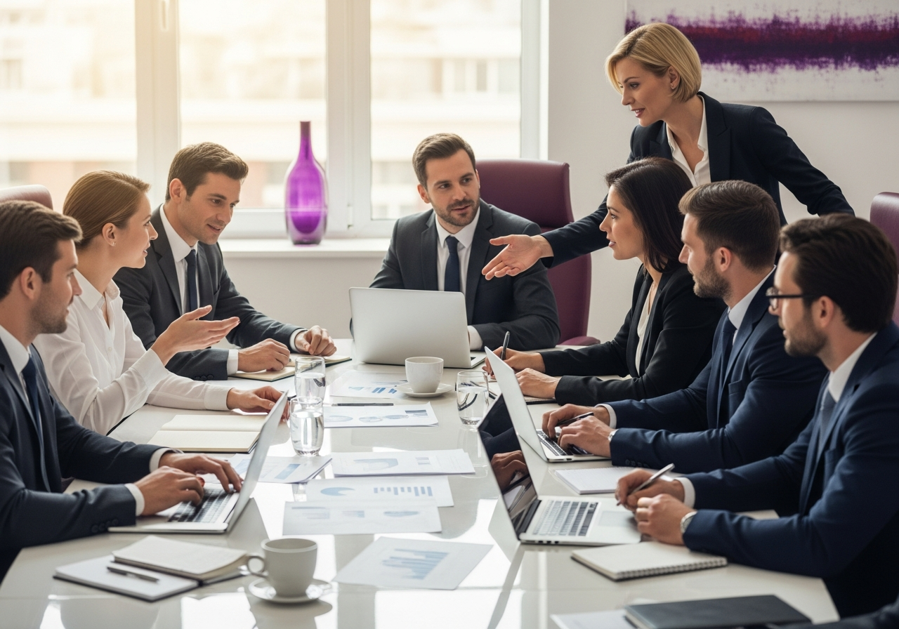 Professional business meeting
